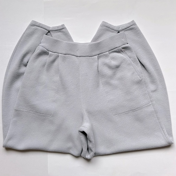 Free People FP Beach Freya Knit Tapered Balloon Pants Dove Gray Grey Size M - Picture 10 of 11